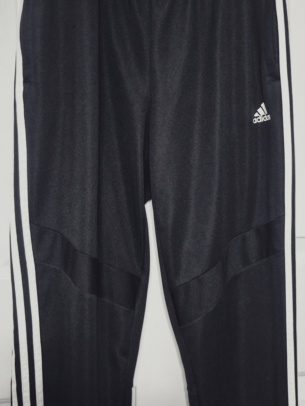Adidas Women Black Track Pants with White Stripes - Picture 2 of 5